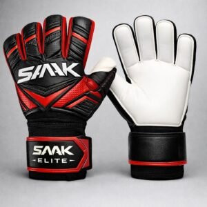 Guantes de portero SAAK Elite – Máximo agarre profesional - Rojo