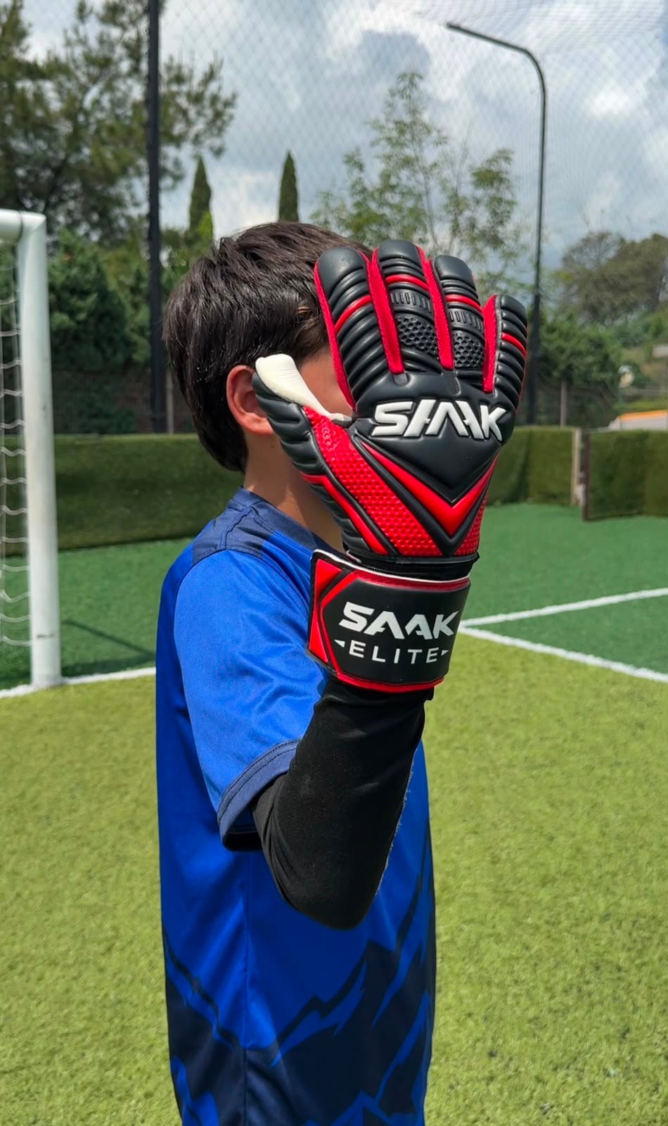 Guantes de portero SAAK Elite – Máximo agarre profesional - Rojo - Image 3